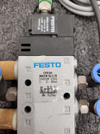 Lot 8 of Festo Electro Pneumatic Solenoid Valve Manifold Robot Control 24VDC