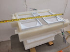 PTFE High Purity Liquid Bath Acid Rinse Tank 30x16x21 w/ Pneumatic Lid, Sensor