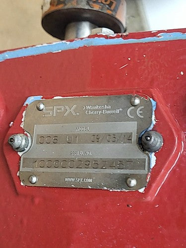 SPX Waukesha Cherry Burrell Positive Displacement Pump 006 U1 PDP Red A6