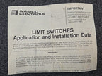 Namco Controls EA15030275 Limit Switch Industrial Rotary Actuator with Manual