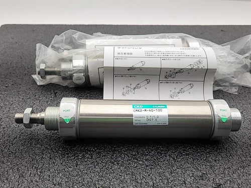CKD CMK2-M-40-100 Pneumatic Cylinder Tight Type 40mm Bore 100mm Stroke Japan