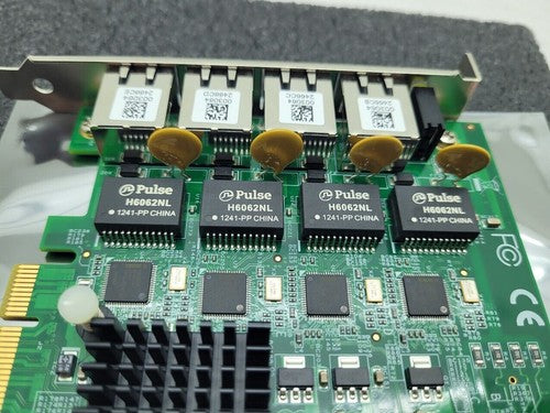 ADLINK PCIE-GIE64+ 51-18519-0A20 Ethernet Camera Image Capture Card 4 Port