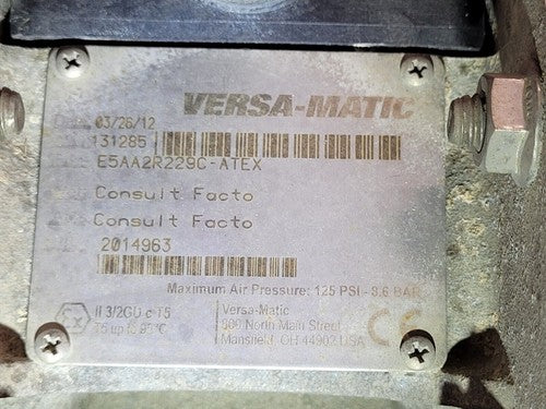 Versamatic 1/2" Aluminum AODD Pump E500A ATEX w/ Filter P551551