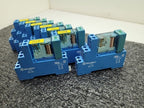 Lot of 8 Finder 95.05 Socket 8A 250V 24VDC 40.52S Relay 9902.9024.99 Indicator