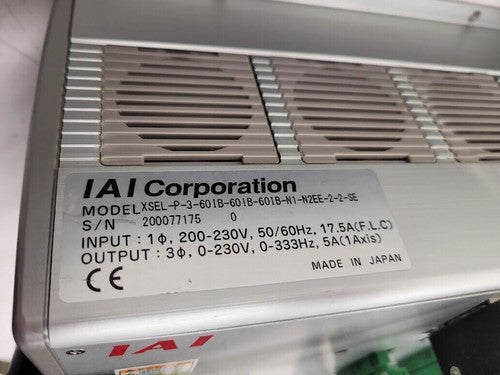 IAI Corporation XSEL-P-3-601B-601B-601B 3 Axis Servo Drive w/ 3 Linear Actuator