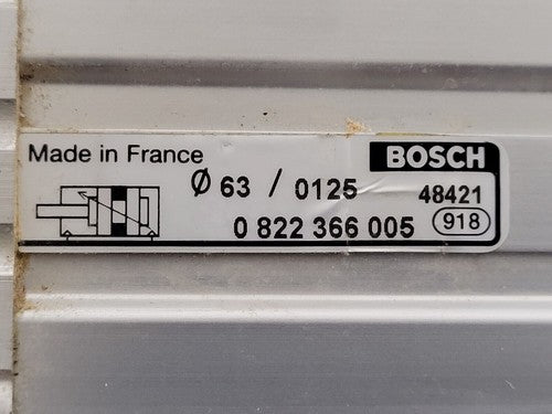 Lot of 2x BOSCH Pneumatic Air Cylinder 0 822 366 005 63D 0125 63/0125 63/0100