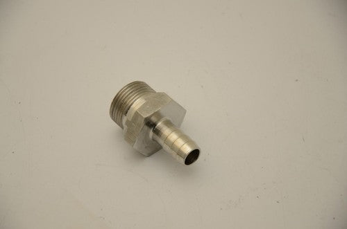 Screw-In Hose Barb, 3/8"ID, 3/4"NPSM, For 1/2"ID Hose, SS, Lot of 10 - NEW