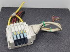 SMC SS5Y5-10F1-04B-N7 Pneumatic Dual Acting 4x Solenoid Valve Block