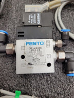 Lot 8 of Festo Electro Pneumatic Solenoid Valve Manifold Robot Control 24VDC