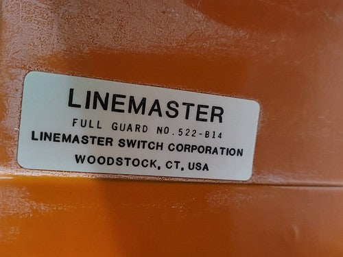 Linemaster 522-B14 Full Guard Foot Switch Protective Enclosure Orange Steel LOT