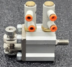 Lot of 15 SMC CQ2D20-15DM-W / CQ2D2015DMW Push Pull Pnuematic Compact Cylinder