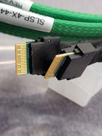 Lot of 2x SFF-8644 Mini SAS HD to Slimline x4 SFF-8654 4i Straight 38 Pin Cable