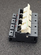 SCHNEIDER ELECTRIC DF223NC 4 FUSE HOLDER 22x58mm Fuses DIN Rail Mount