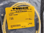2x Turck PentaFast VKG 3M-1-VSG 3M/S90 Extension Cordset M5 Female to M5 Male