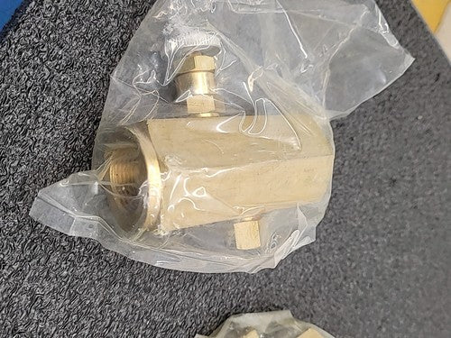 Pneu-Trol Deltrol F-35B Brass Flow Control Needle Valve Fluid Regulator Lot of 2