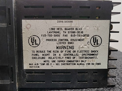 Chromalox 2104 Digital Temperature Process Controller Panel Mount Lot of 4