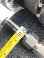 Omega Industrial 2.5"x10" Stainless Steel High Purity Fluid Gas Inline Heater