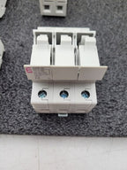 Lot of 8 ETI Fuse Holder EFD 10 1p 10 x 38 002540001 DIN Rail 3, 2 and 1 Unit