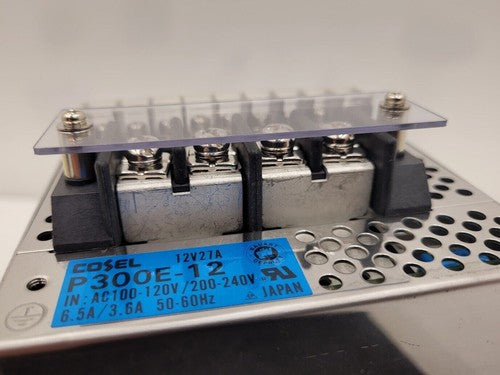 Cosel P300E-12 / P300E12 100-240VAC 6.5A Input 12V 27A 300W Output Working Pull