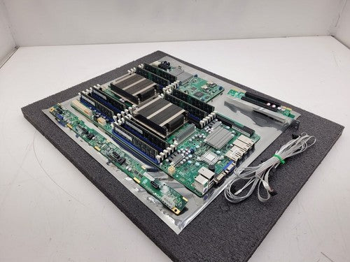 Supermicro X9DRW-3TF+ Server Motherboard 64Gb Ram 2x E5-2620 Xeon Working Pull