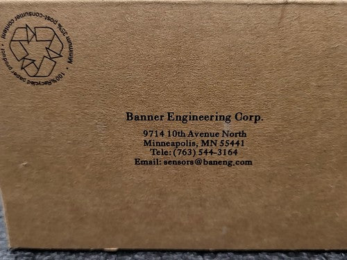 Banner SMU315F Mini-Beam Photoelectric Sensor 24-240VAC/DC Universal Voltage