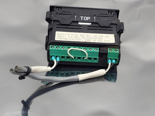 SIMPSON Panel Meter Single Line Red B/L M235-1-0-72-0 250VAC 85-250VAC 1-5VDC