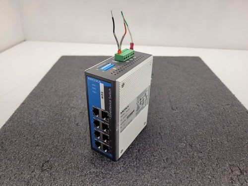 MOXA 8-port Industrial Ethernet Switch EtherDevice EDS-308-T 12-48 VDC Input DIN