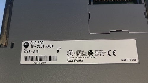 Allen Bradley SLC 500 PLC System Lot (2) 1746-A10 Chassis Racks & Modules