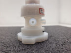 lot of 2 Furon High Purity Valve 1108555 + 1108547  1/4" Pneumatically Actuated