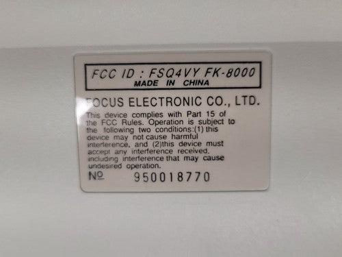 Focus Electronic FK-8000 KeyCal LCD Calculator Keyboard Vintage Computer