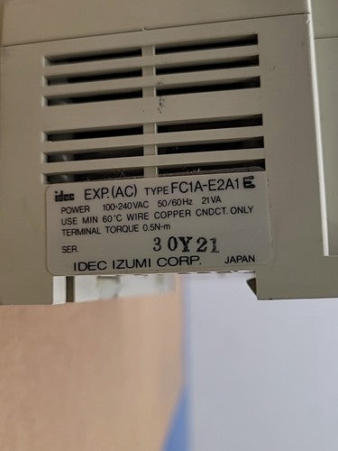 IDEC Micro-1 PLC FC1A-C2A1E Programmable Logic Controller w/ Expansion Module