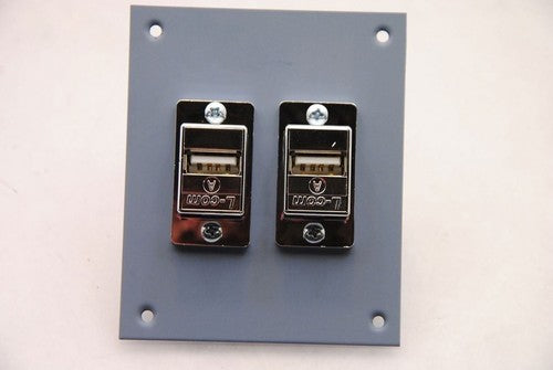 L-Com USP2ECF-UABS USB B to A  2 pack w/Panel Mount  ***BRAND NEW***