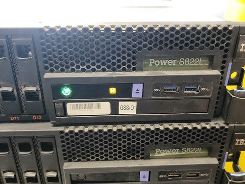 IBM Power S822L Server 8247-22L POWER8 Enterprise System 2x 00KV832 256GB Ram