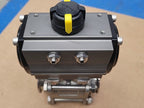 TAVT TA0650 Pneumatic Actuated Ball Valve 1-1/2" Stainless Steel Vacuum DN40