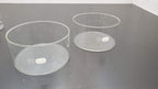 Lot of Pyrex Kimax VWR Borosilicate Glass Cylinder, Beaker, Funnel, Dish, Tongs