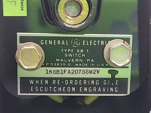 General Electric SB-1 Rotary Industrial Power Control Switch NP-53835-G 6 Pole