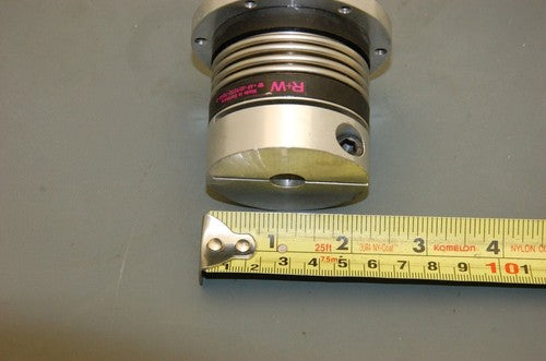 R+W Flexible Shaft Coupling, 55mmD, 58mmL, 12mm to 70mmD Flange