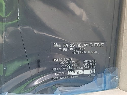 IDEC FA-3S PF3S-R081 Relay Output Module Programmable Controller PLC Japan