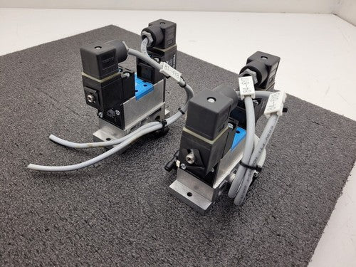 2x Festo Dual Pneumatic Valve Block JMN1DH-5/2- D-1-S-C 159717 -13-230 psi INPUT