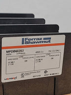 Ferraz Shawmut Mersen MPDB66263 Power Distribution Block 400A CU 600V 3PH