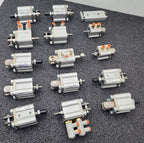 Lot of 15 SMC CQ2D20-15DM-W / CQ2D2015DMW Push Pull Pnuematic Compact Cylinder