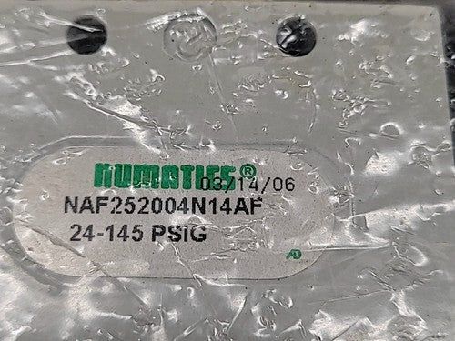 Numatics NAF252004N14AF Pneumatic Solenoid Poppet 3 Way Valve 24-145 PSIG 24V