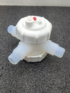 Fluoroware Fluidic Manifold Housing PFA White Plastic 3 Way Pneumatic Valve