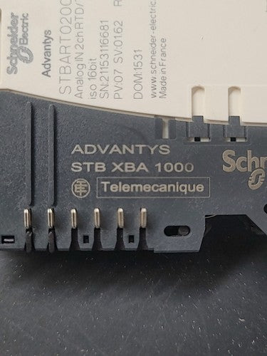 Schneider Electric STBART0200 Advantys Analog Input Module w/ STB XBA 1000 Base