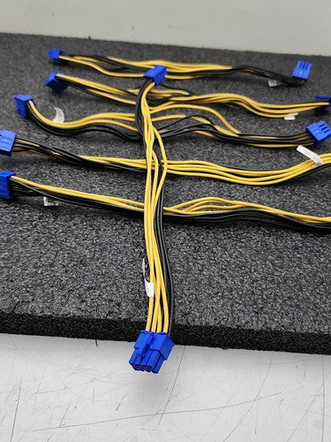 Supermicro CBL-PWEX-1028 Power Extension Cable 30cm Lot of 6 Blue Connectors