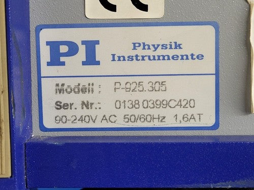 PI Physik Instrumente Zygo NewView Interferometer PIFOC Servo Controller