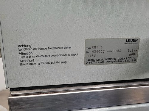 Lauda RM6 Brinkmann Refrigerated Circulating Bath Chiller Heater Super RMT