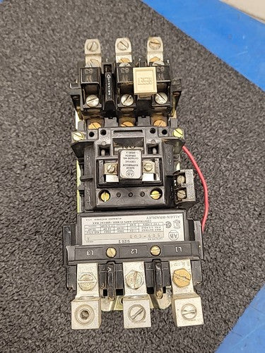 Allen Bradley 509-CUD Motor Starter Size 2 with 592-COW16 Overload Relay Series