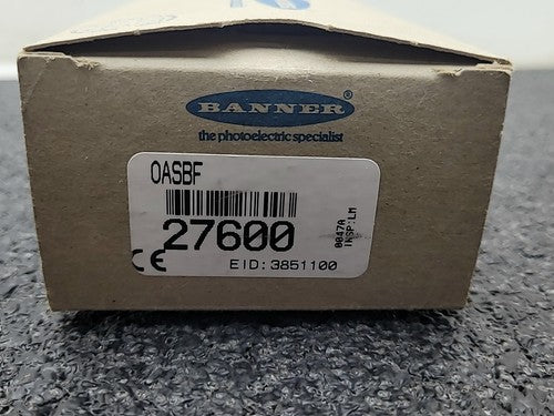 Banner OASBF 27600 Analog OMNI-BEAM Photoelectric Sensor Block Infrared 2