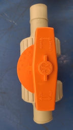 Stubbe FA15-05518 DN25 1" Plastic Ball Valve PP PTFE EPDM Adjustable Handle